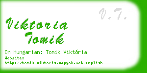 viktoria tomik business card